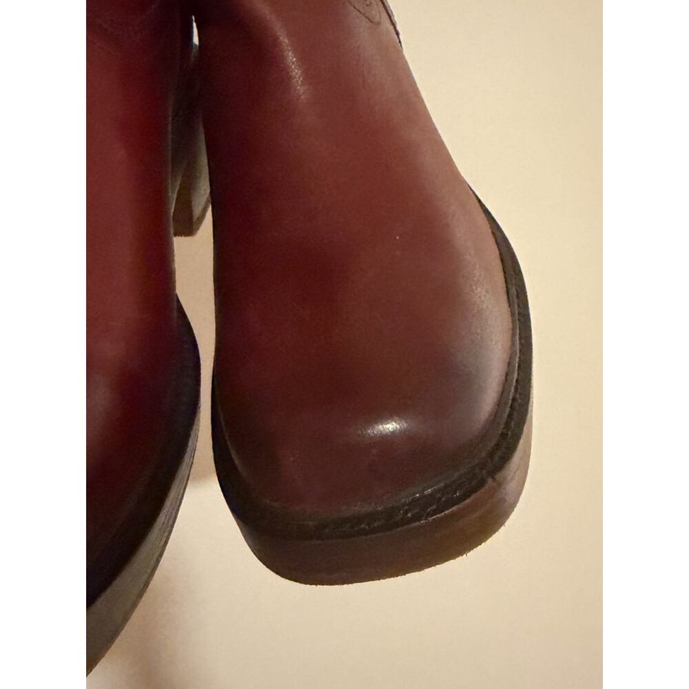 FRYE Kate Pull-On Boots, Merlot, Size 9, NWOT, 1 flaw - Picture 6 of 8